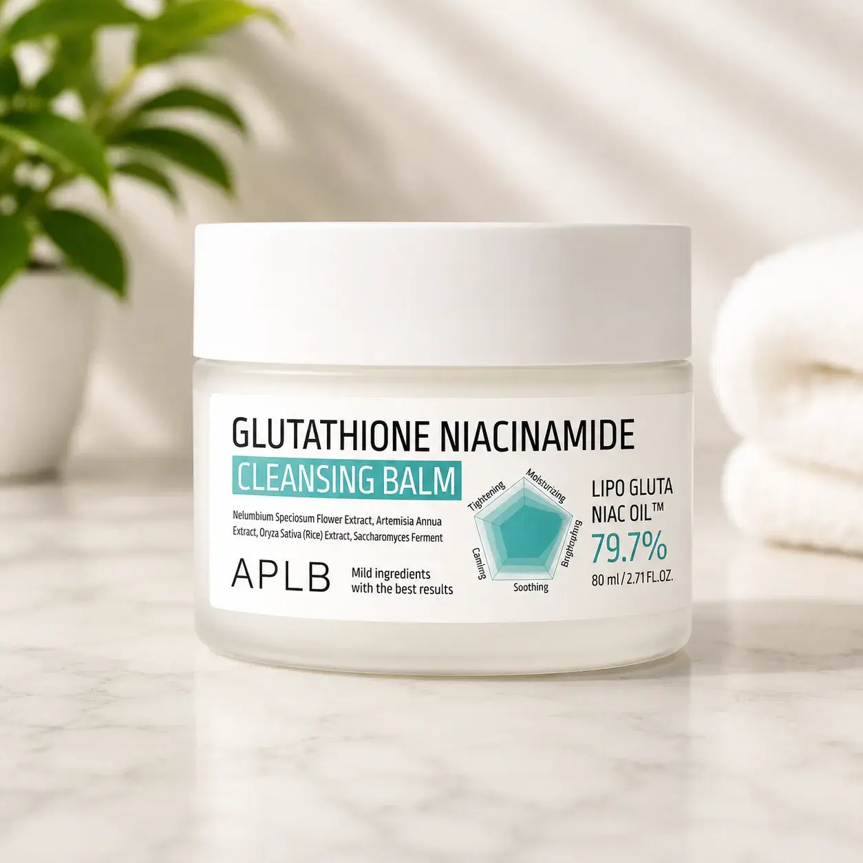 APLB Glutathione Niacinamide 79.7% Cleansing Balm 80ml